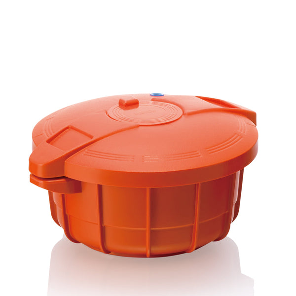 電子レンジ圧力鍋 2.3L パンプキンオレンジ + 『マイヤー電子レンジ圧力鍋で作る「冷凍ストック」レシピ』 セット