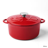 ディズニー ボンボヤージュコレクション キャストアイアン 両手鍋20cm+ミトンセット