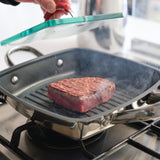 スクエアグリルパン 24cm RED