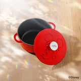 ディズニー ボンボヤージュコレクション キャストアイアン 両手鍋20cm+ミトンセット