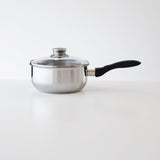 ステンレススチール 片手鍋 18cm