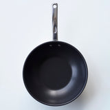 マキシム深型フライパン26㎝＋ガラス蓋＋蒸しラック【金萬福氏監修 レシピ付き】