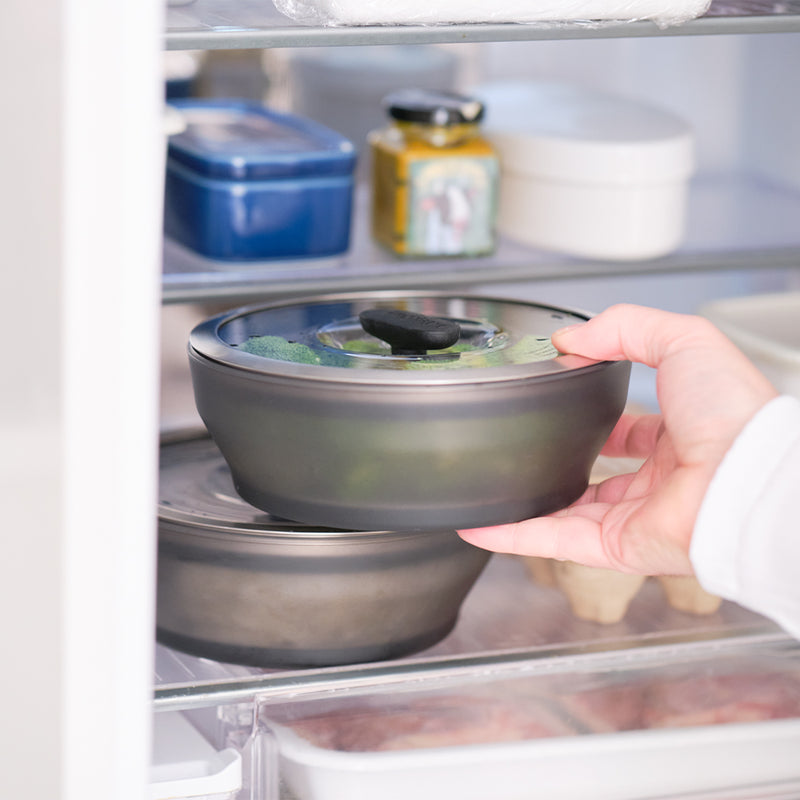 Anyday 18cm 浅型ディッシュ ブラック レシピブック付き