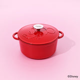ディズニー ボンボヤージュコレクション キャストアイアン 両手鍋20cm+ミトンセット
