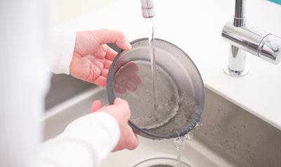 ガラス製だから美しく、清潔。